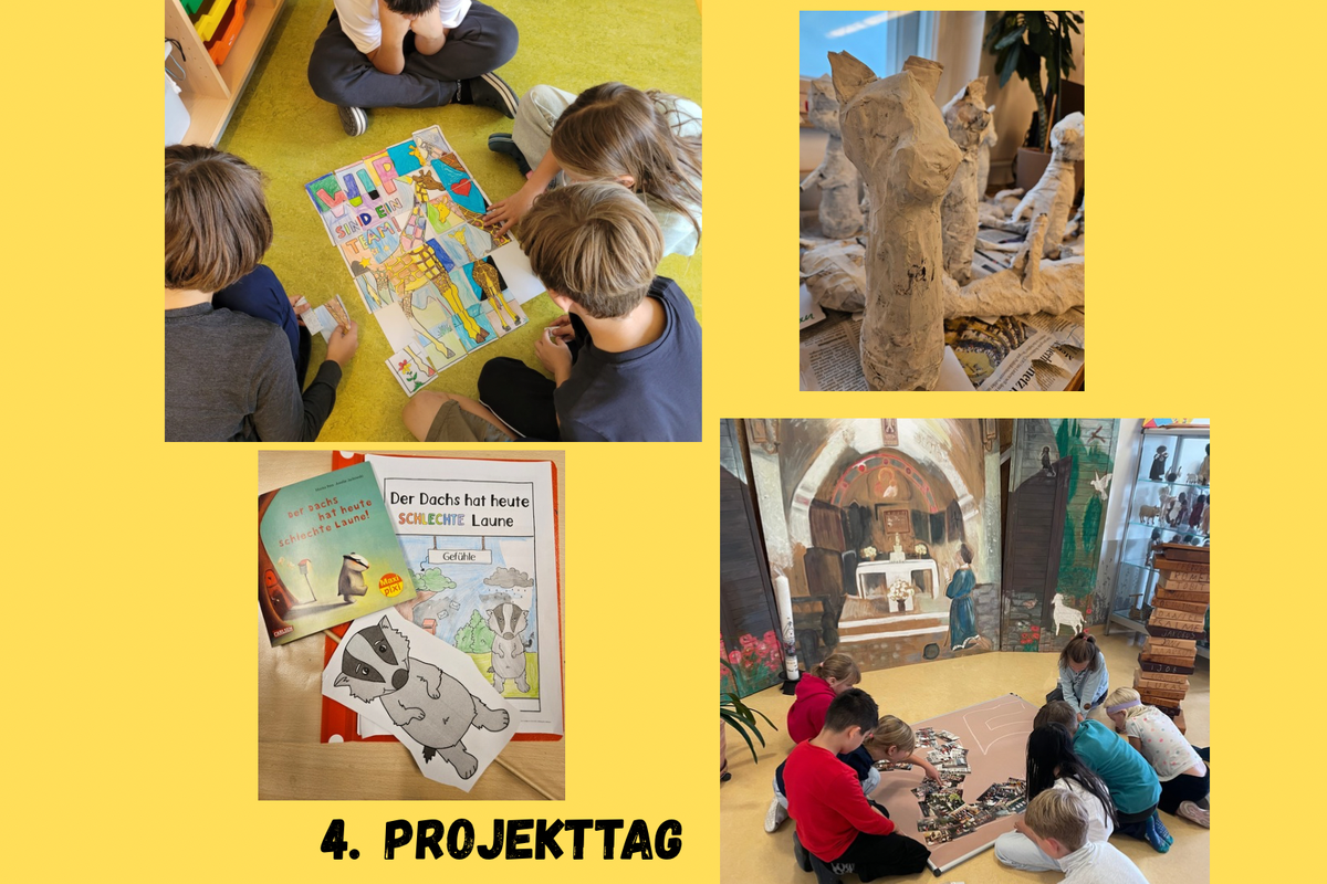 Titelbild für Beitrag: 4. Projekttag - schreiben, basteln, Streit schlichten