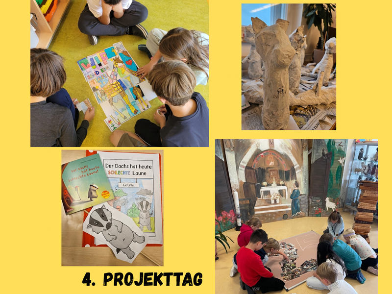 Titelbild für Beitrag: 4. Projekttag - schreiben, basteln, Streit schlichten