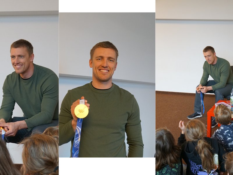 Titelbild für Beitrag: Olympiasieger zu Besuch an der Sankt Franziskus-Grundschule