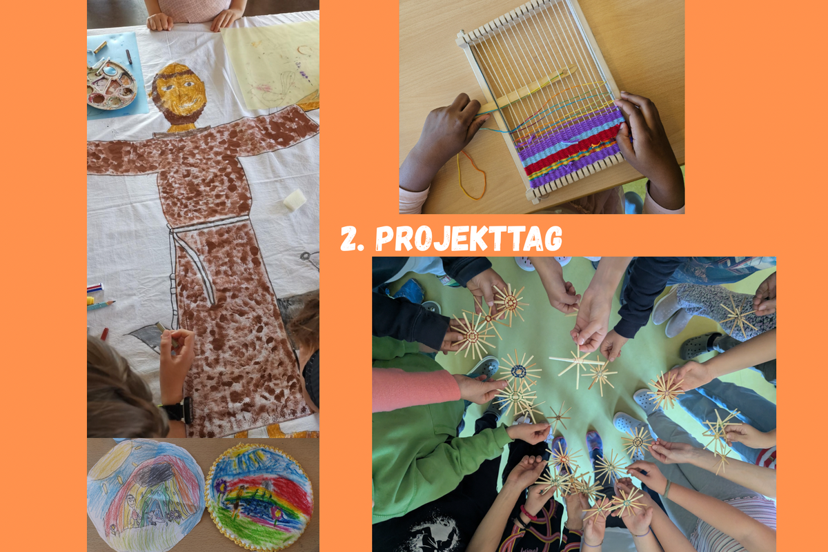 Titelbild für Beitrag: 2. Projekttag - Wolle, Stoff und Stroh
