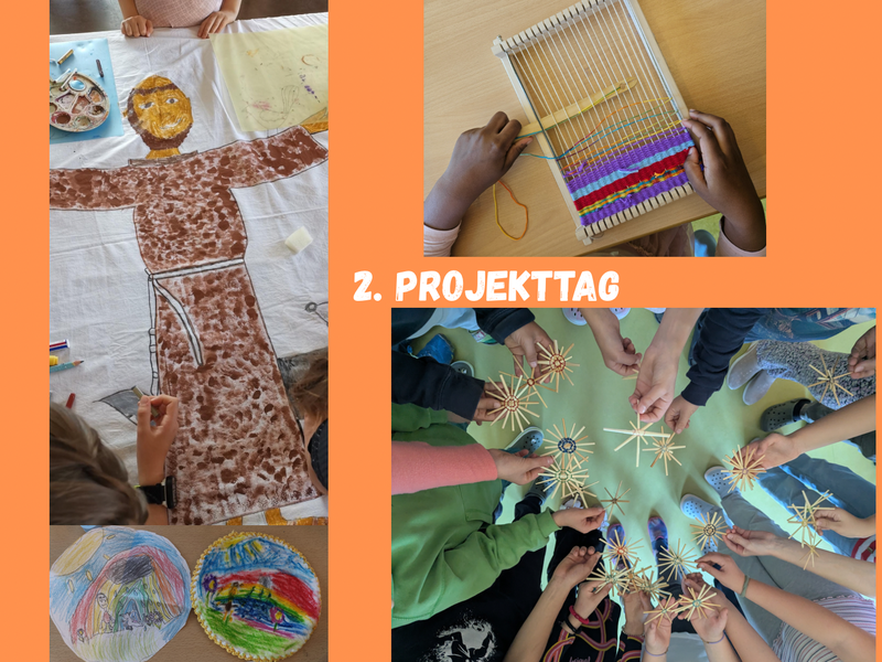 Titelbild für Beitrag: 2. Projekttag - Wolle, Stoff und Stroh