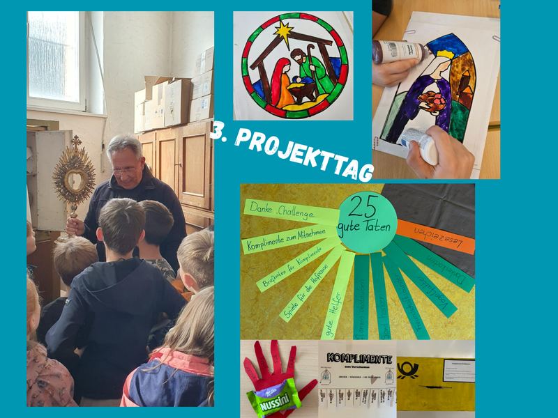 Titelbild für Beitrag: 3. Projekttag - Geschichte, Fensterbilder, 25 Taten